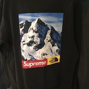 Supreme The North Face Black Crewneck